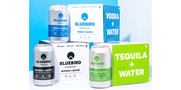 Bluebird Hardwater beverage lineup.