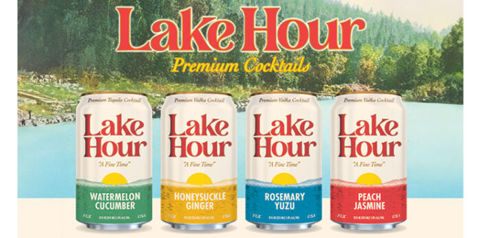 Lake Hour beverage lineup.