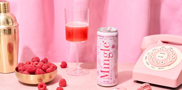 Mingle Mocktail's new Sparkling Raspberry Rosé.